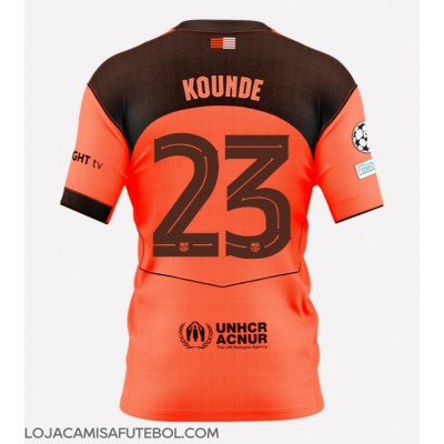 Camisa de Futebol Barcelona Jules Kounde #23 Equipamento Alternativo 2025-26 Manga Curta Camisa de Futebol Barcelona Jules Kounde #23 Equipamento Alternativo 2025-26 Manga Curta